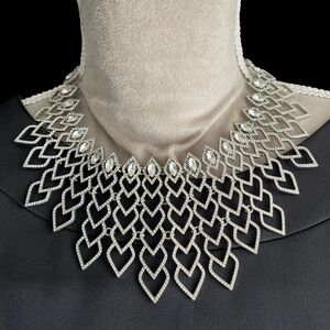 Women's INC International Concepts Pave Heart Statement Necklace